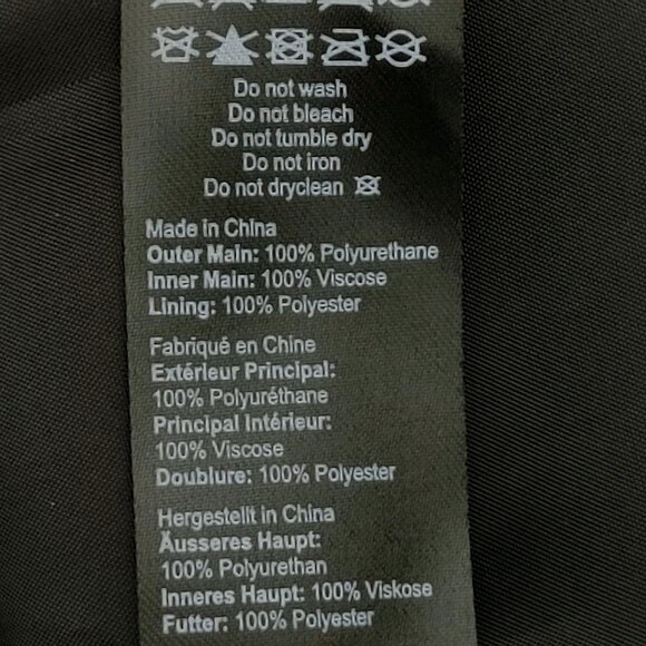 Women's Fallon Pu Jacket Faux Leather Black Women's Size US 16 - Picture 11 of 12